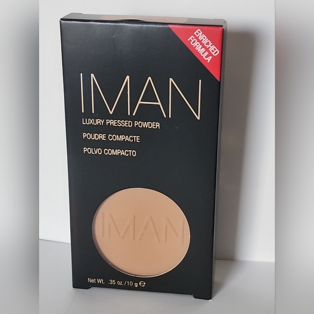 IMAN Luxury Pressed Powder Clay Medium Dark- .35 Oz